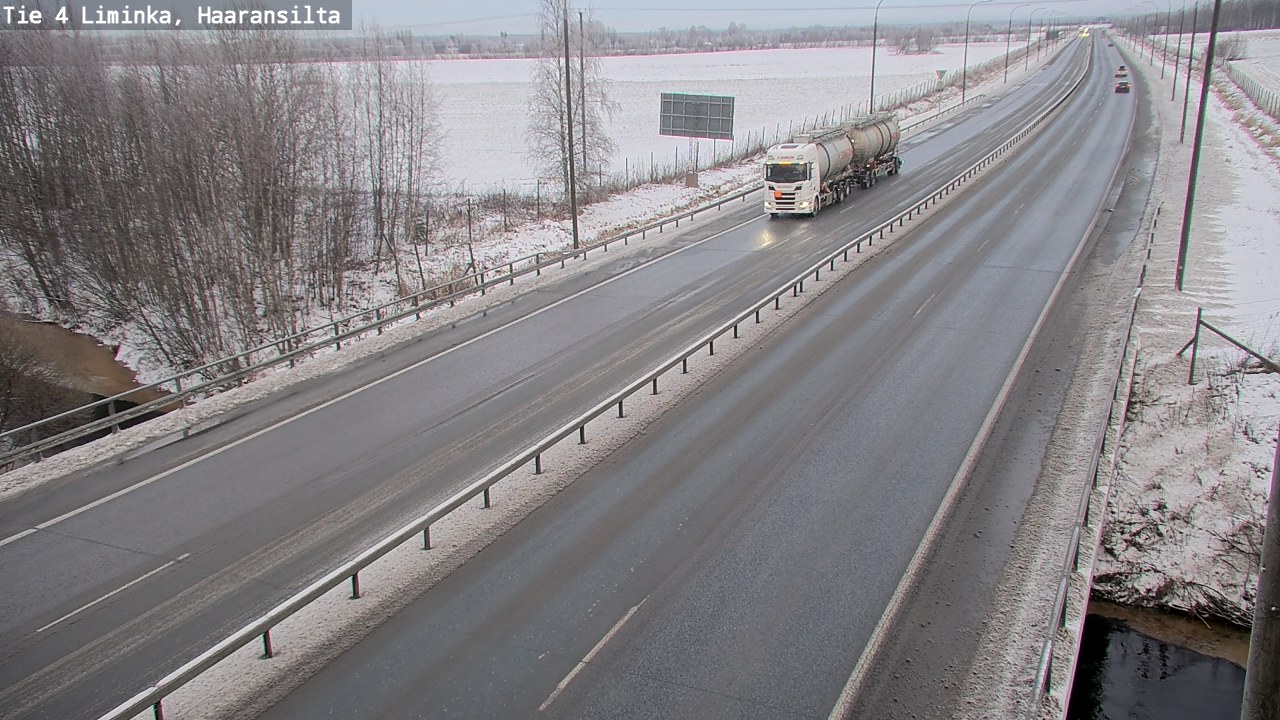 Weather Camera Image Road 4 Liminka, Haaransilta, Liminka, Pohjois-Pohjanmaa