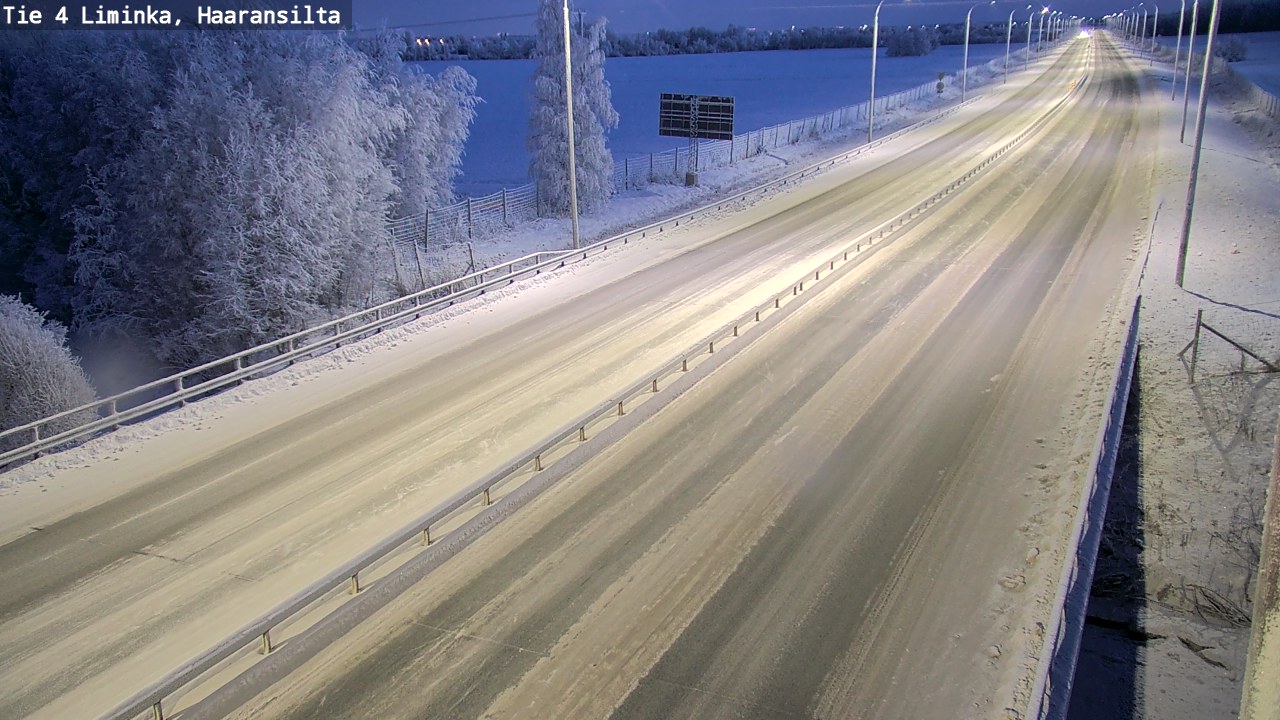 Weather Camera Image Road 4 Liminka, Haaransilta, Liminka, Pohjois-Pohjanmaa