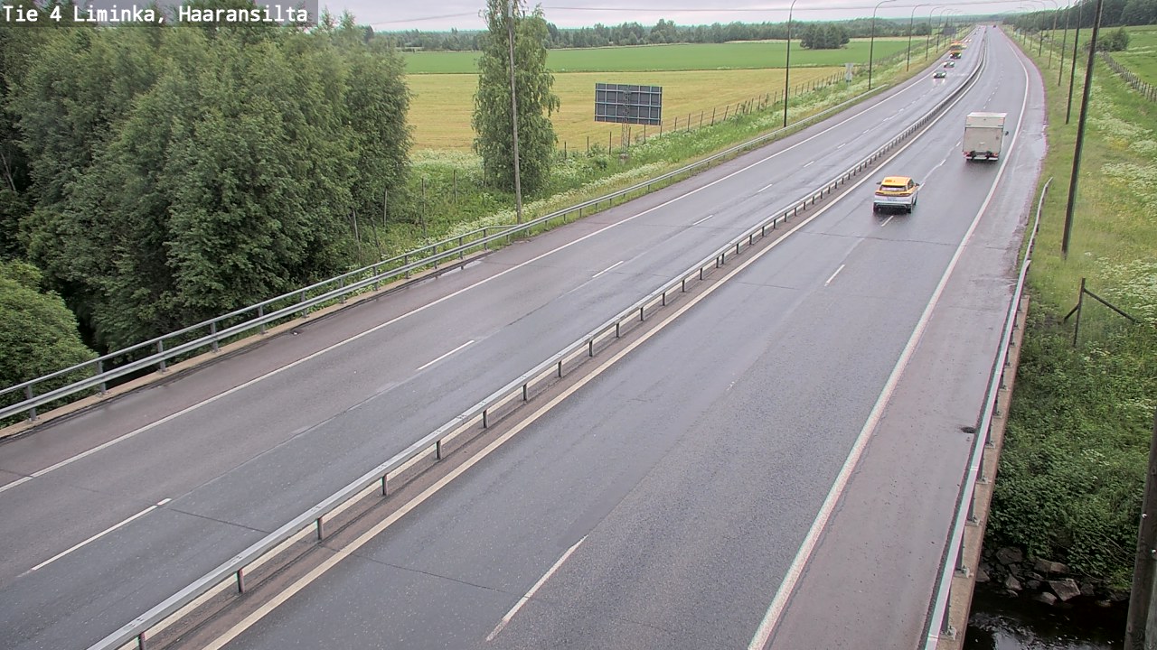 Weather Camera Image Road 4 Liminka, Haaransilta, Liminka, Pohjois-Pohjanmaa