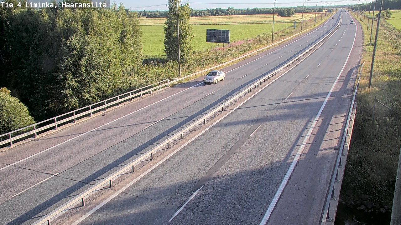 Weather Camera Image Road 4 Liminka, Haaransilta, Liminka, Pohjois-Pohjanmaa