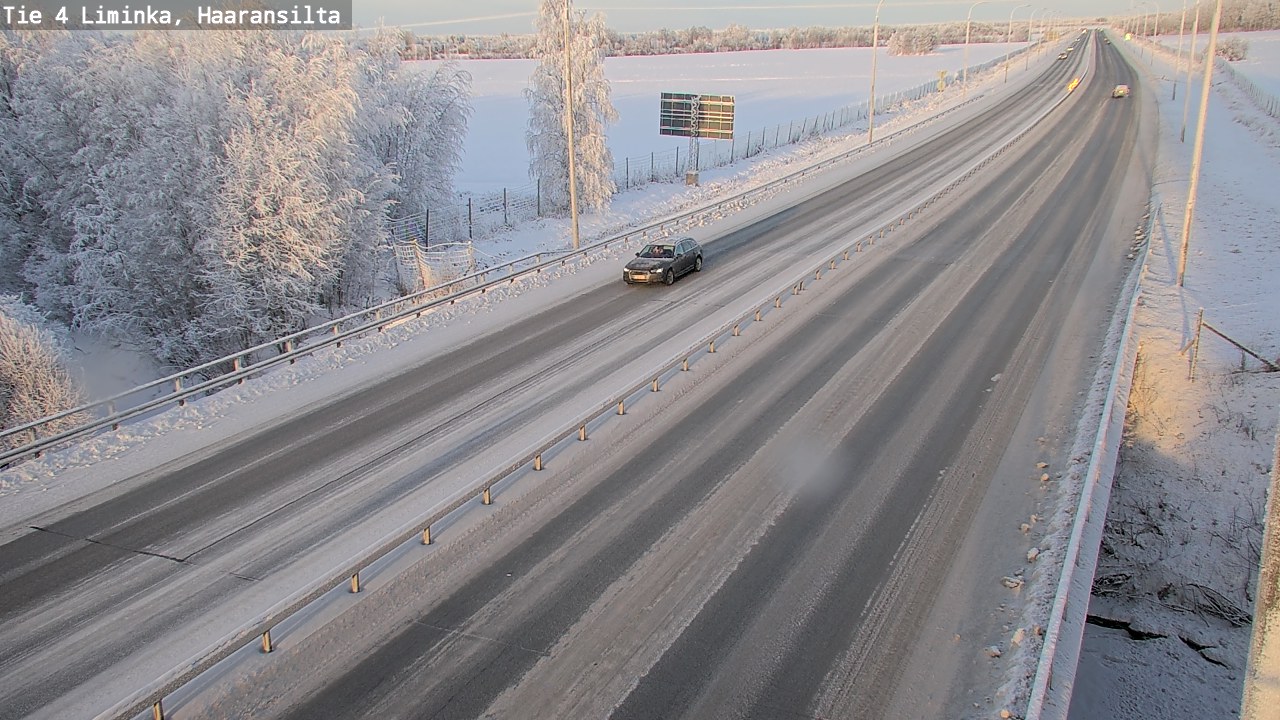 Weather Camera Image Road 4 Liminka, Haaransilta, Liminka, Pohjois-Pohjanmaa