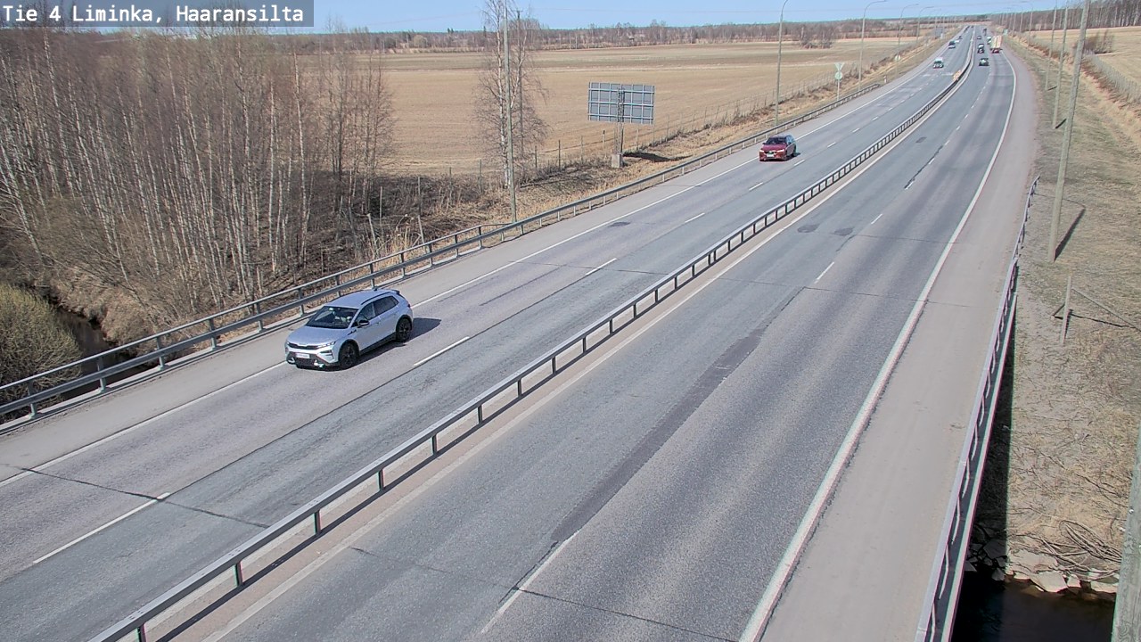 Weather Camera Image Road 4 Liminka, Haaransilta, Liminka, Pohjois-Pohjanmaa