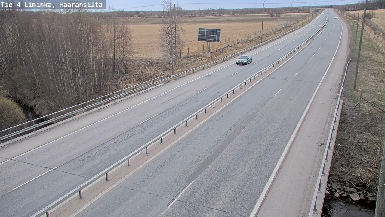 Weather Camera Image Väg 4 Limingo, Haaransilta, Liminka, Pohjois-Pohjanmaa