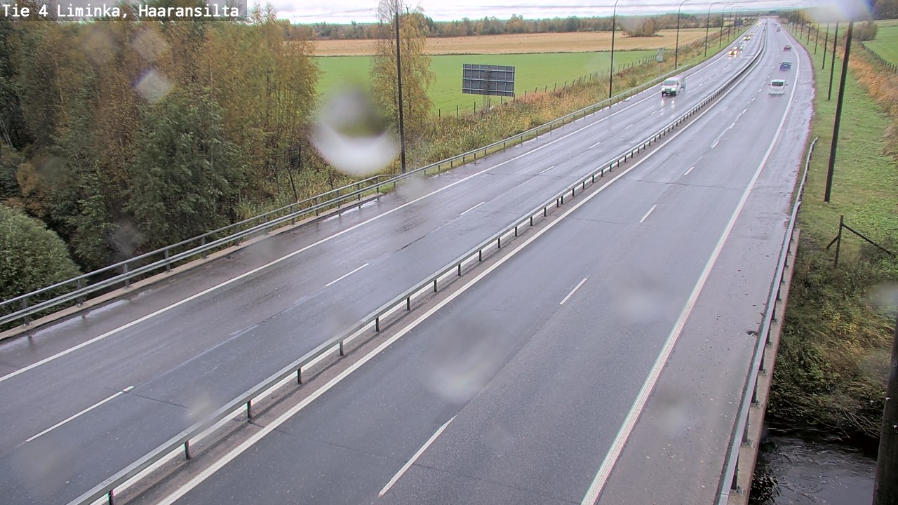 Weather Camera Image Road 4 Liminka, Haaransilta, Liminka, Pohjois-Pohjanmaa