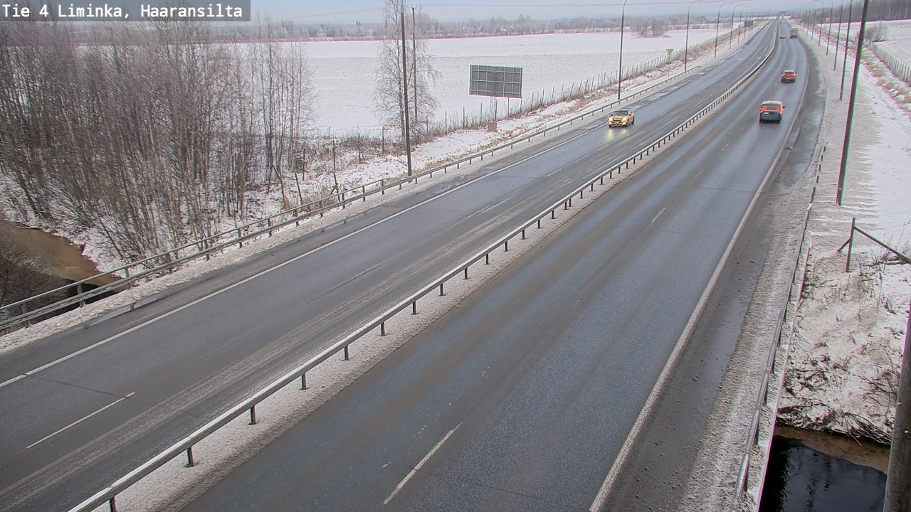 Weather Camera Image Road 4 Liminka, Haaransilta, Liminka, Pohjois-Pohjanmaa