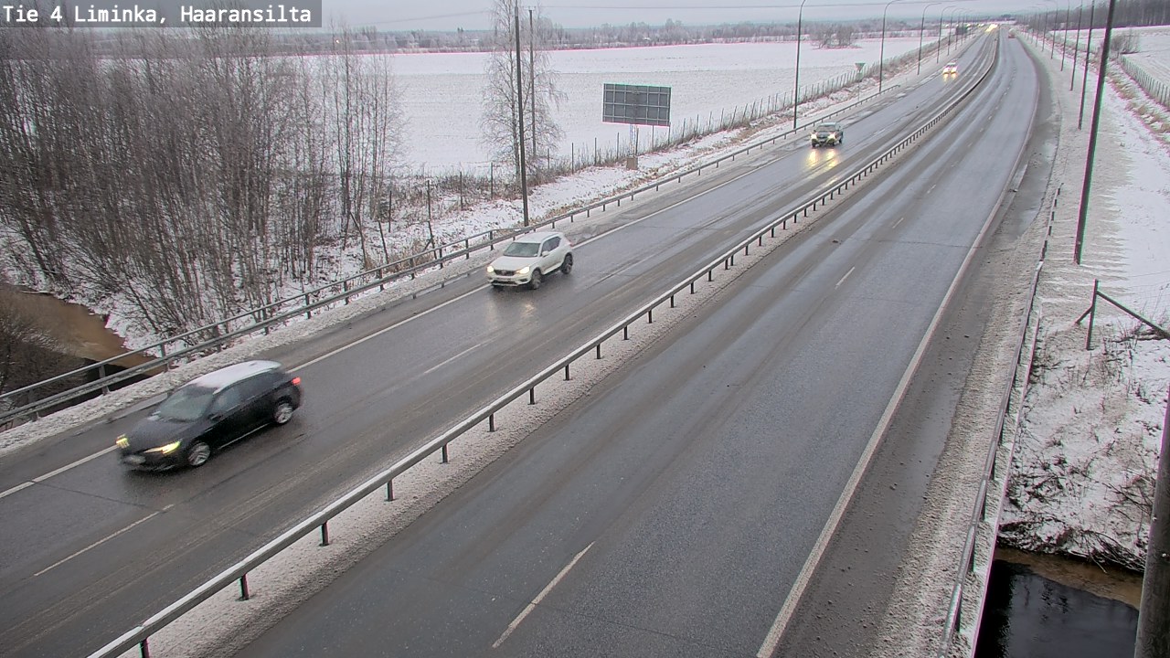 Weather Camera Image Väg 4 Limingo, Haaransilta, Liminka, Pohjois-Pohjanmaa