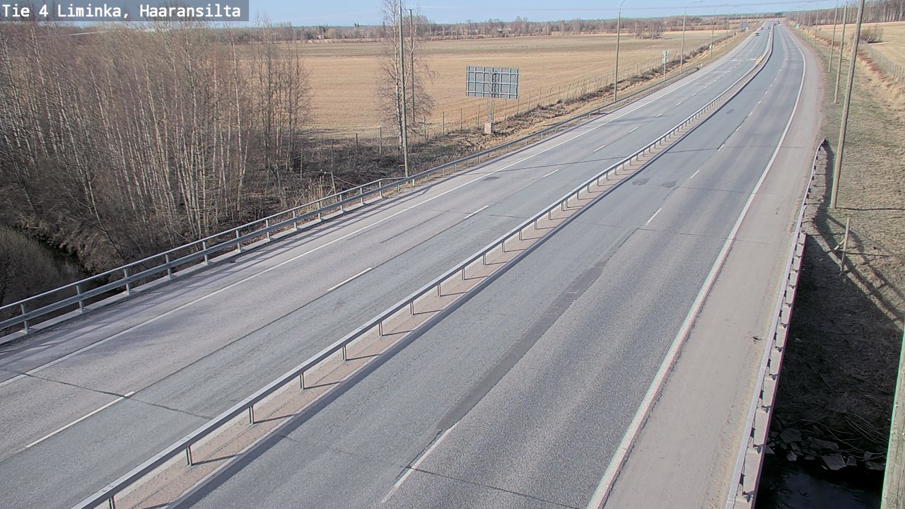 Weather Camera Image Road 4 Liminka, Haaransilta, Liminka, Pohjois-Pohjanmaa