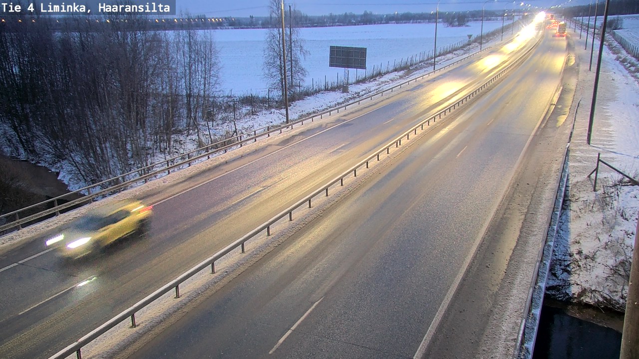 Weather Camera Image Väg 4 Limingo, Haaransilta, Liminka, Pohjois-Pohjanmaa