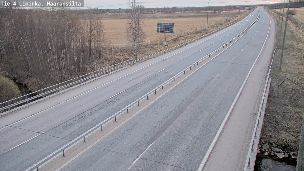 Weather Camera Image Road 4 Liminka, Haaransilta, Liminka, Pohjois-Pohjanmaa
