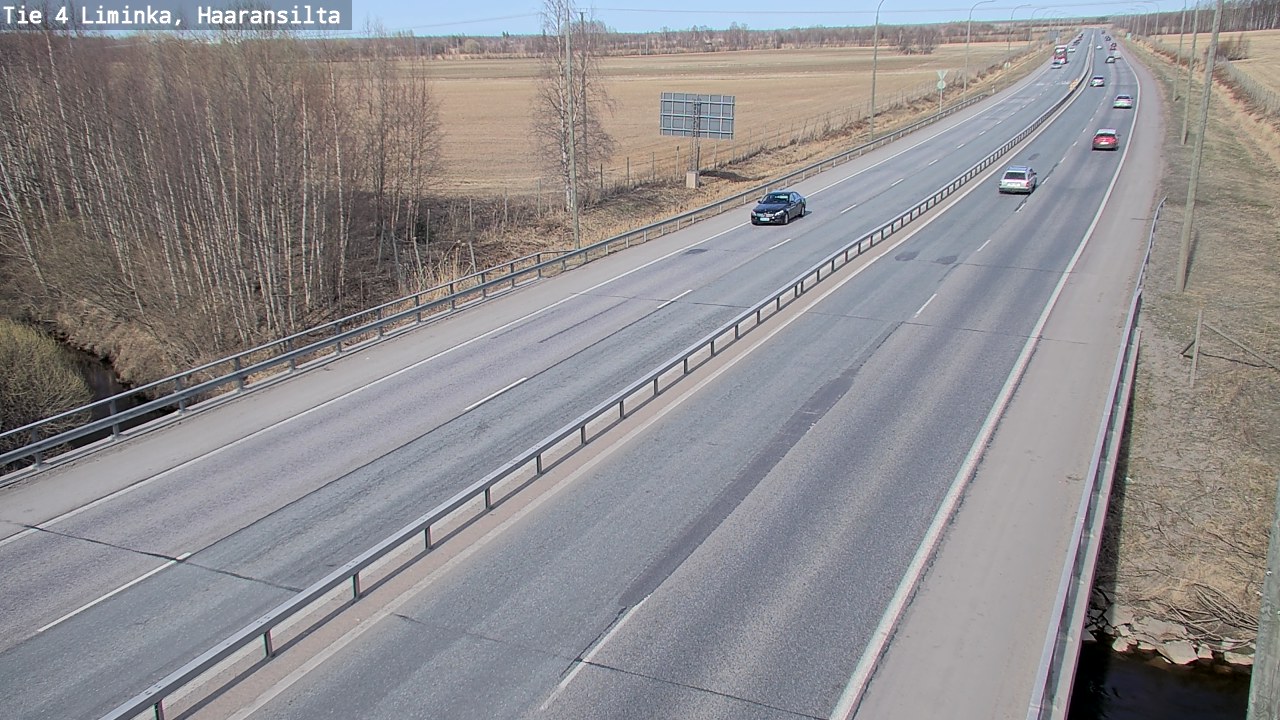 Weather Camera Image Road 4 Liminka, Haaransilta, Liminka, Pohjois-Pohjanmaa