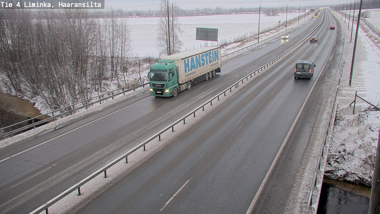 Weather Camera Image Road 4 Liminka, Haaransilta, Liminka, Pohjois-Pohjanmaa