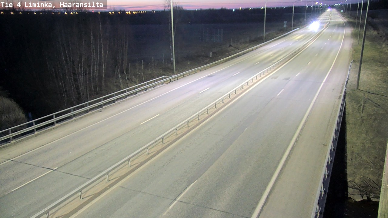 Weather Camera Image Road 4 Liminka, Haaransilta, Liminka, Pohjois-Pohjanmaa