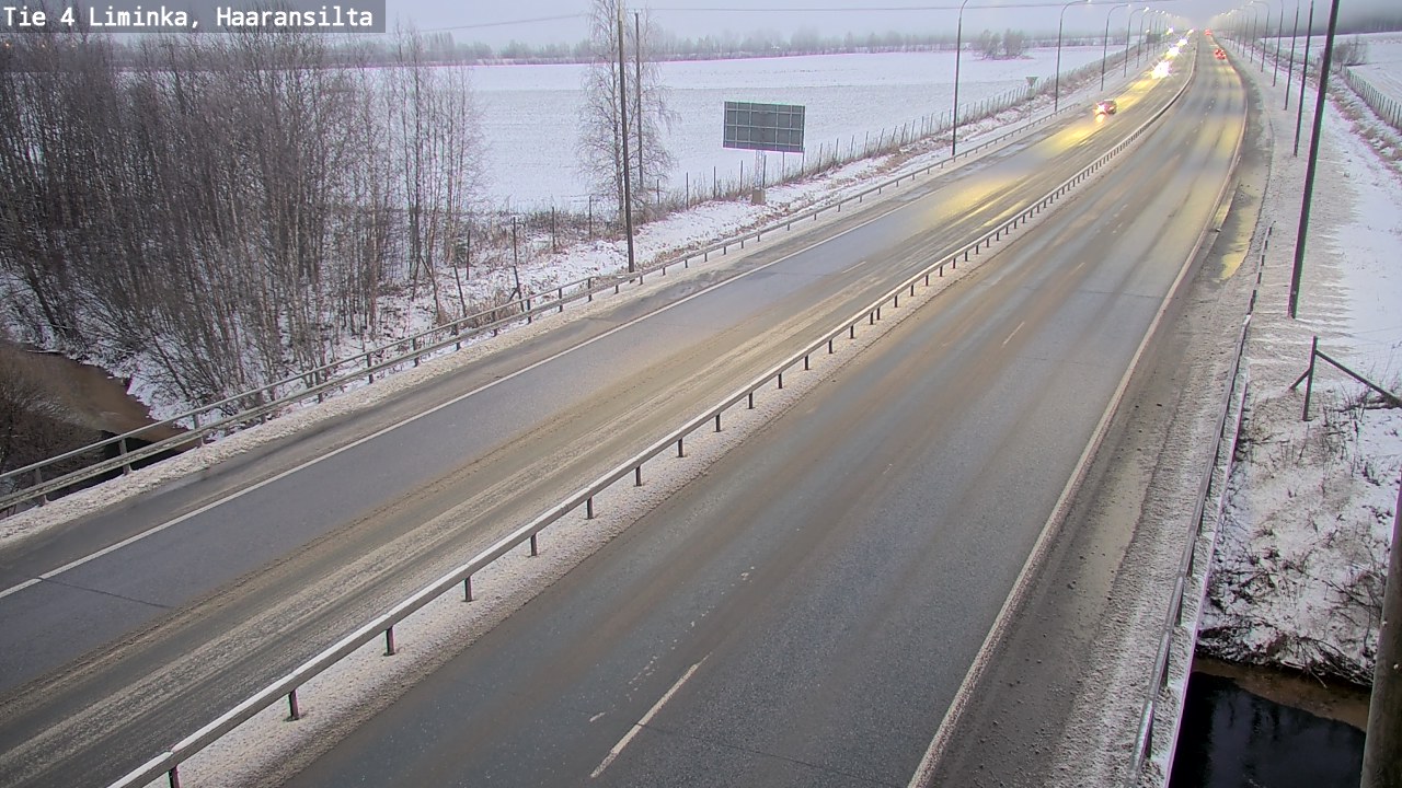 Weather Camera Image Road 4 Liminka, Haaransilta, Liminka, Pohjois-Pohjanmaa