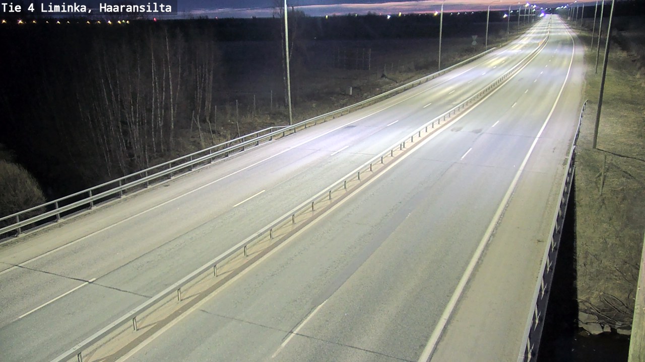 Weather Camera Image Road 4 Liminka, Haaransilta, Liminka, Pohjois-Pohjanmaa