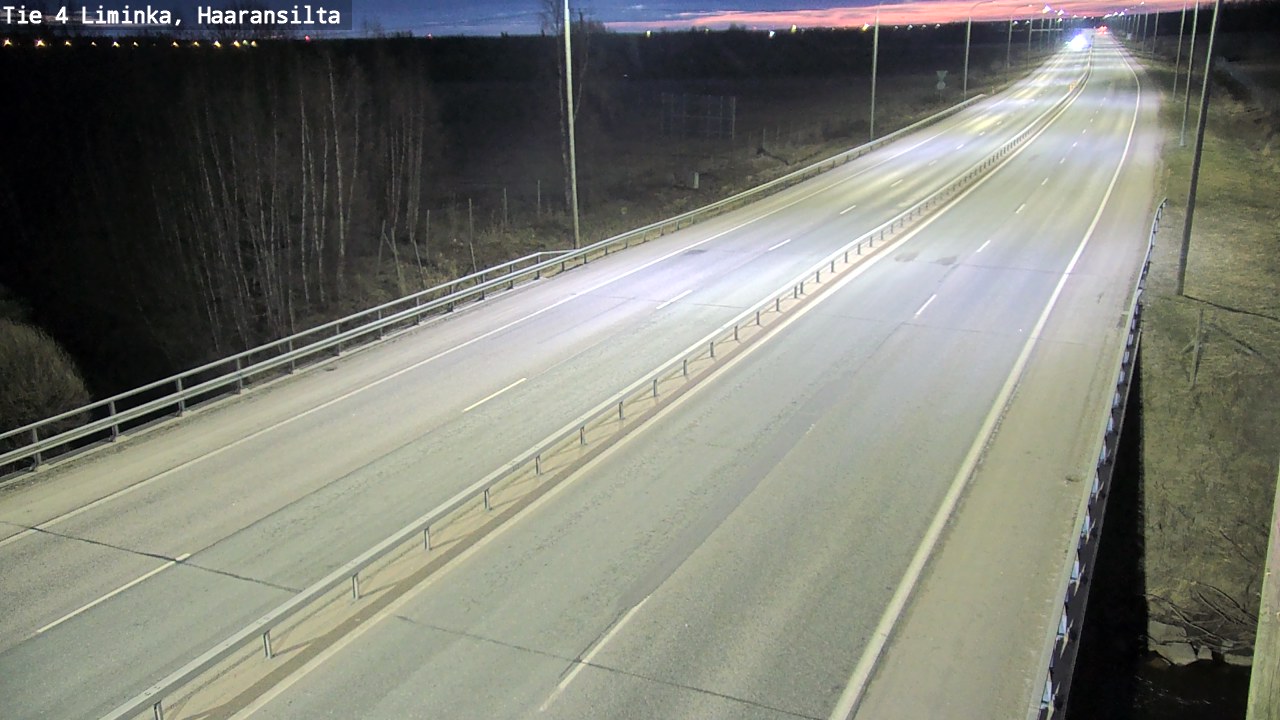 Weather Camera Image Road 4 Liminka, Haaransilta, Liminka, Pohjois-Pohjanmaa