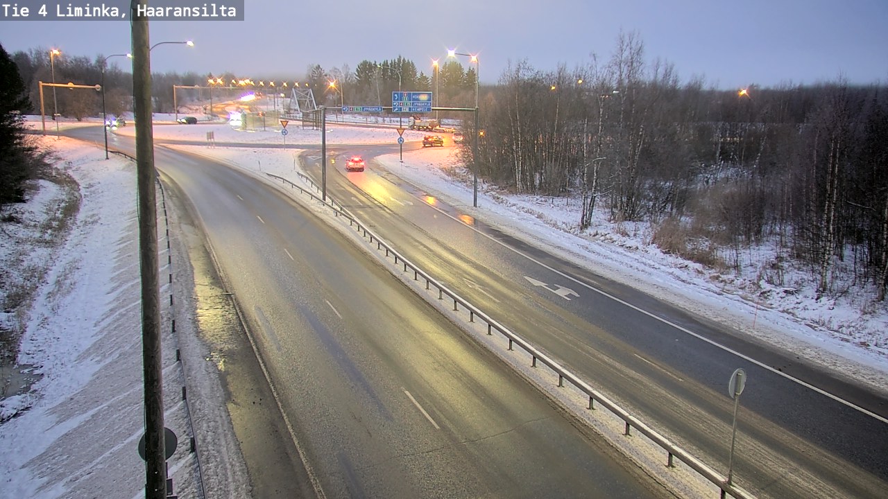 Weather Camera Image Road 4 Liminka, Haaransilta, Liminka, Pohjois-Pohjanmaa