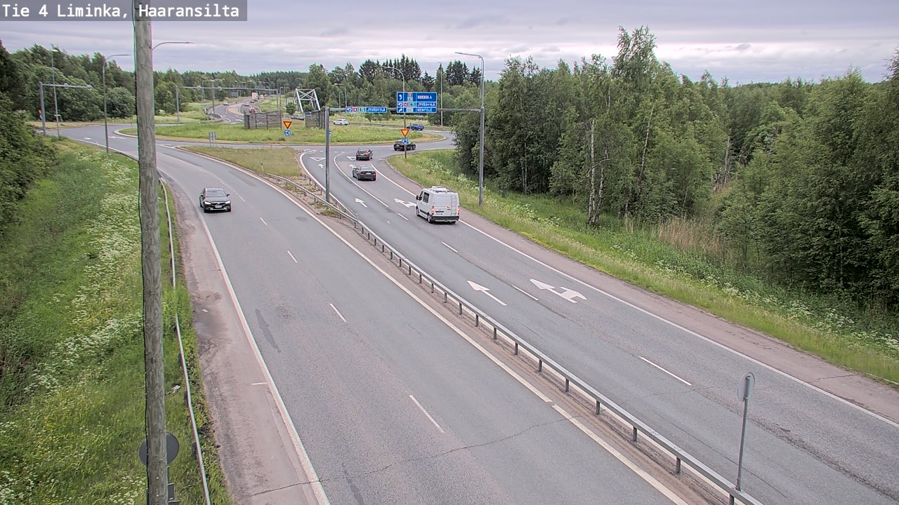 Weather Camera Image Väg 4 Limingo, Haaransilta, Liminka, Pohjois-Pohjanmaa