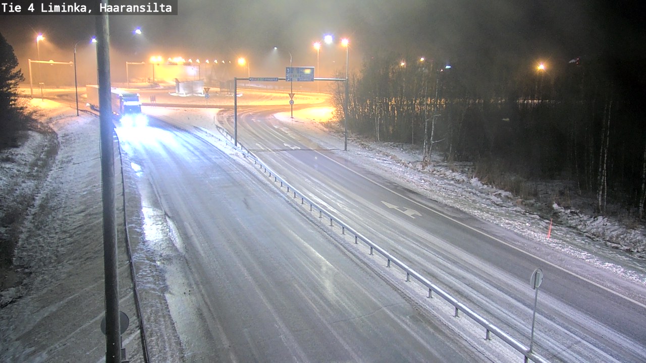 Weather Camera Image Road 4 Liminka, Haaransilta, Liminka, Pohjois-Pohjanmaa