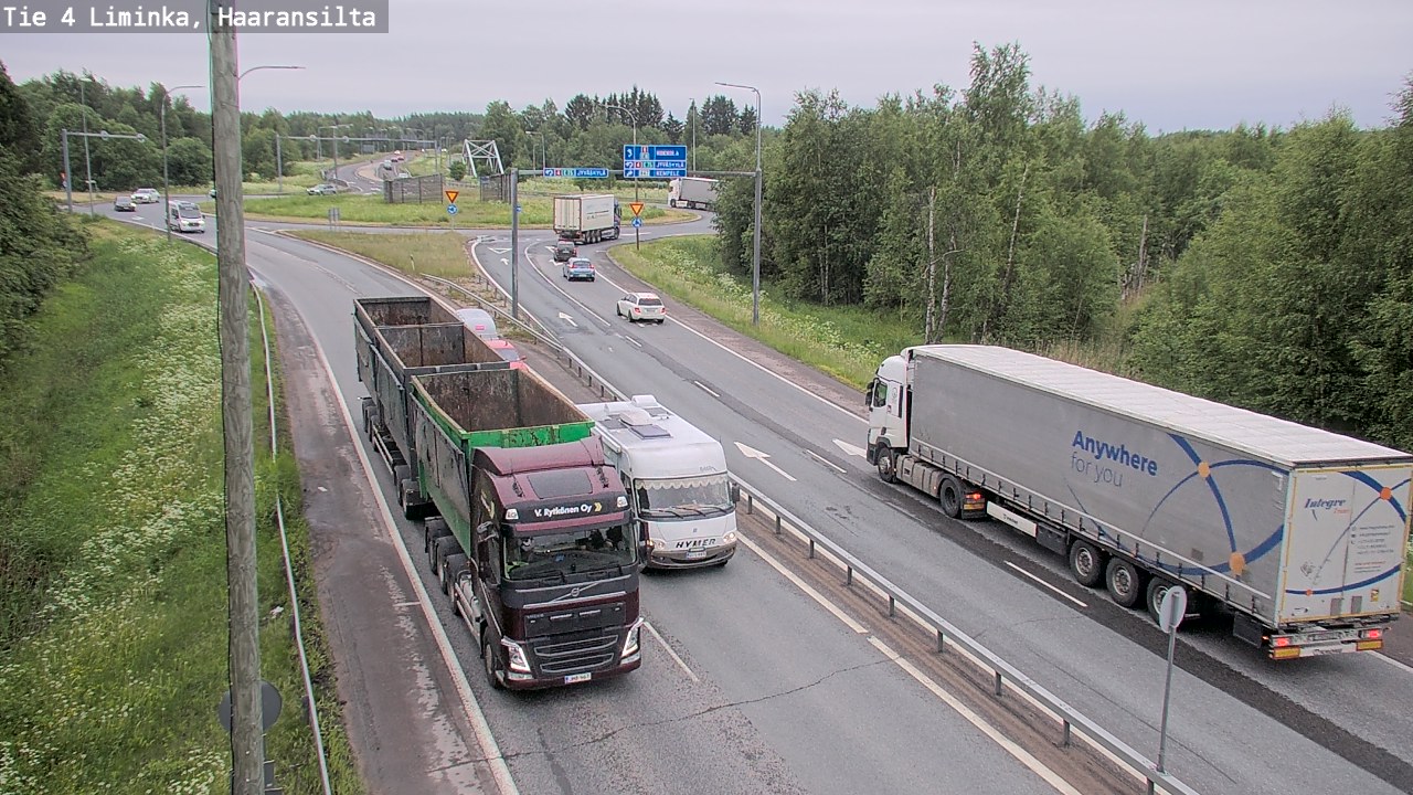 Kelikamerat Kuva Tie 4 Liminka, Haaransilta, Liminka, Pohjois-Pohjanmaa