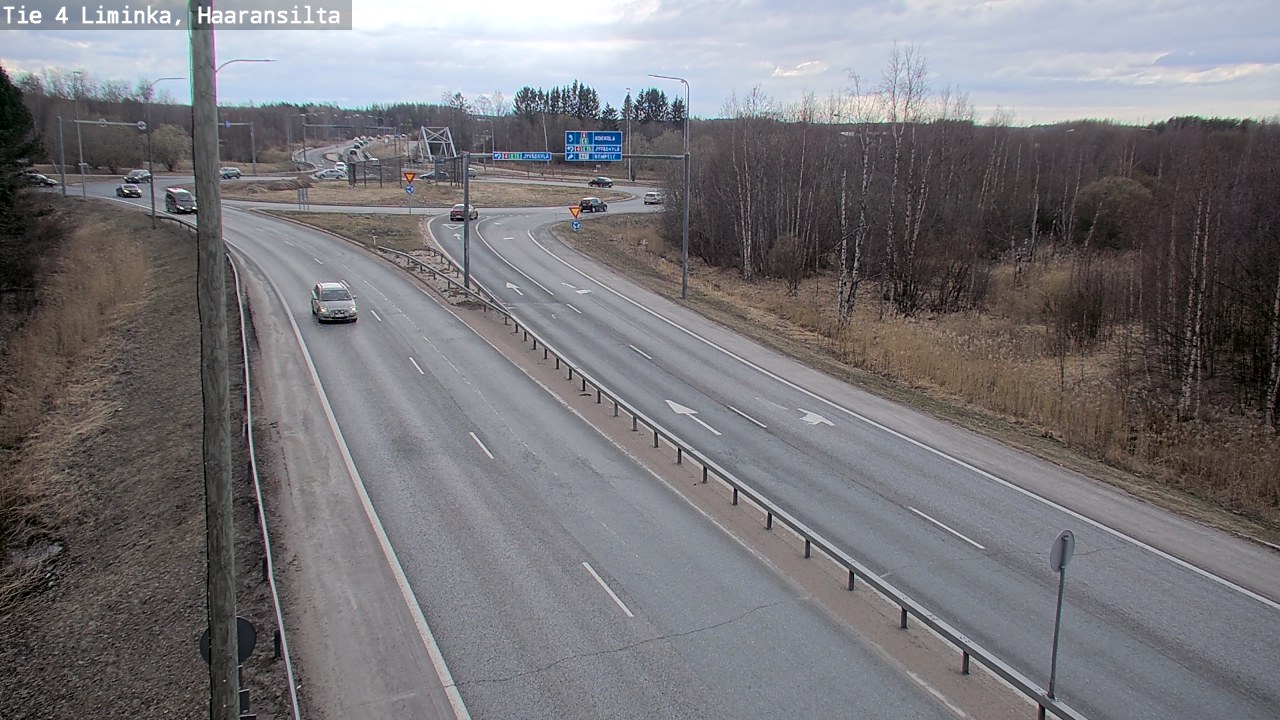Weather Camera Image Väg 4 Limingo, Haaransilta, Liminka, Pohjois-Pohjanmaa