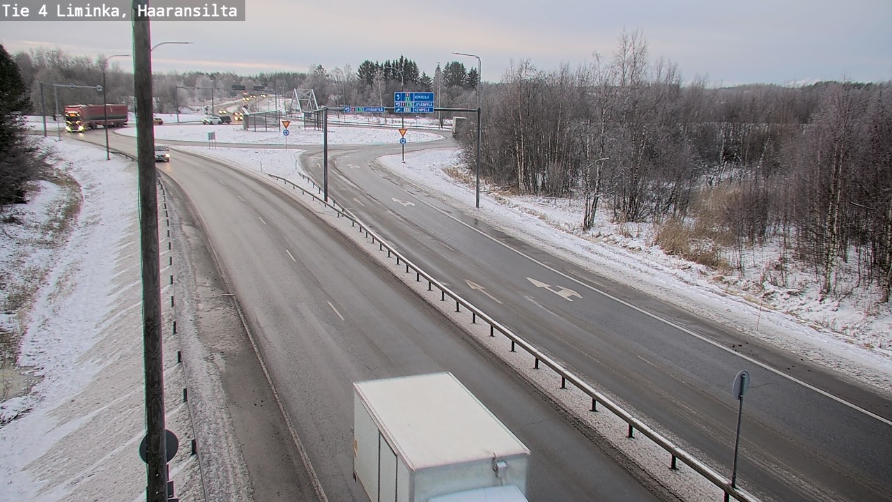 Weather Camera Image Road 4 Liminka, Haaransilta, Liminka, Pohjois-Pohjanmaa