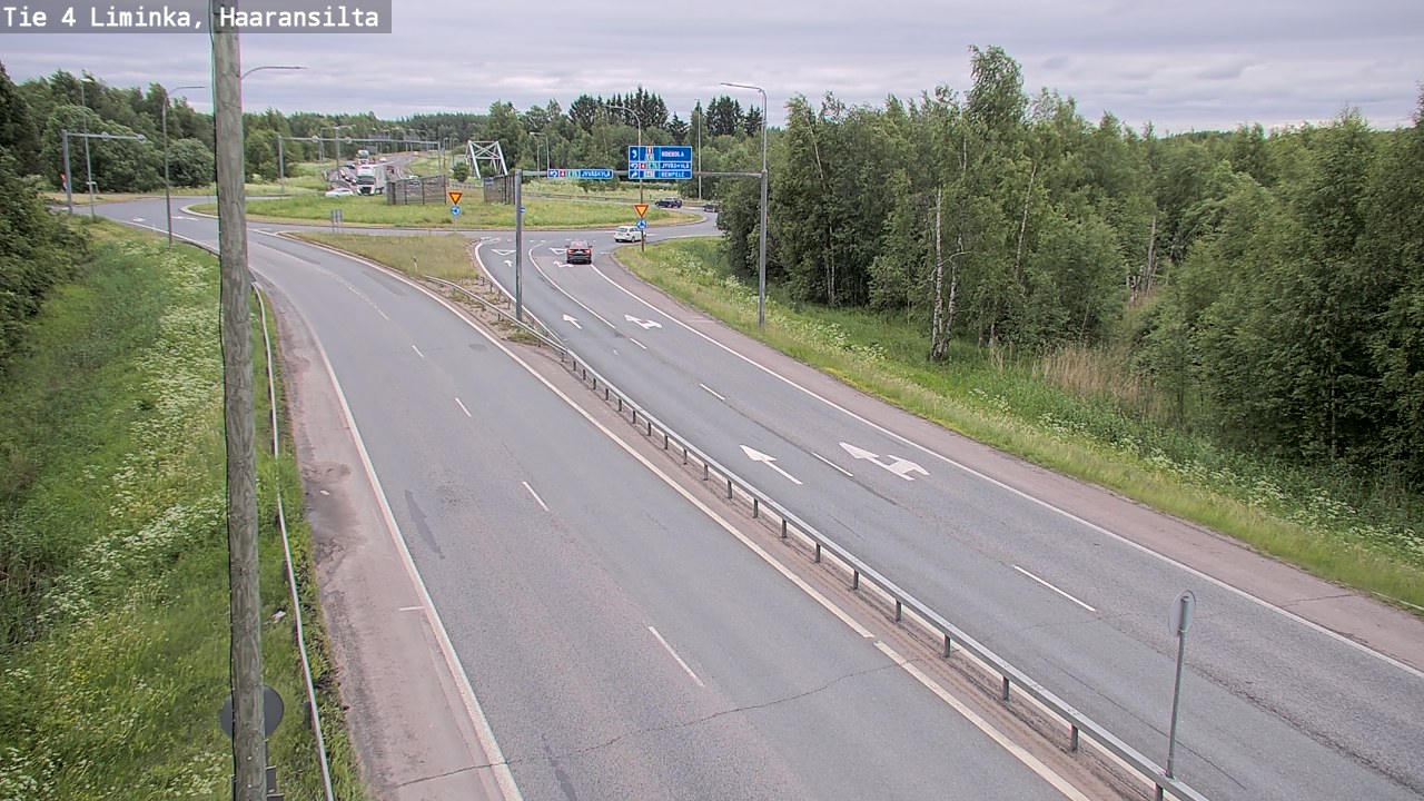 Weather Camera Image Väg 4 Limingo, Haaransilta, Liminka, Pohjois-Pohjanmaa