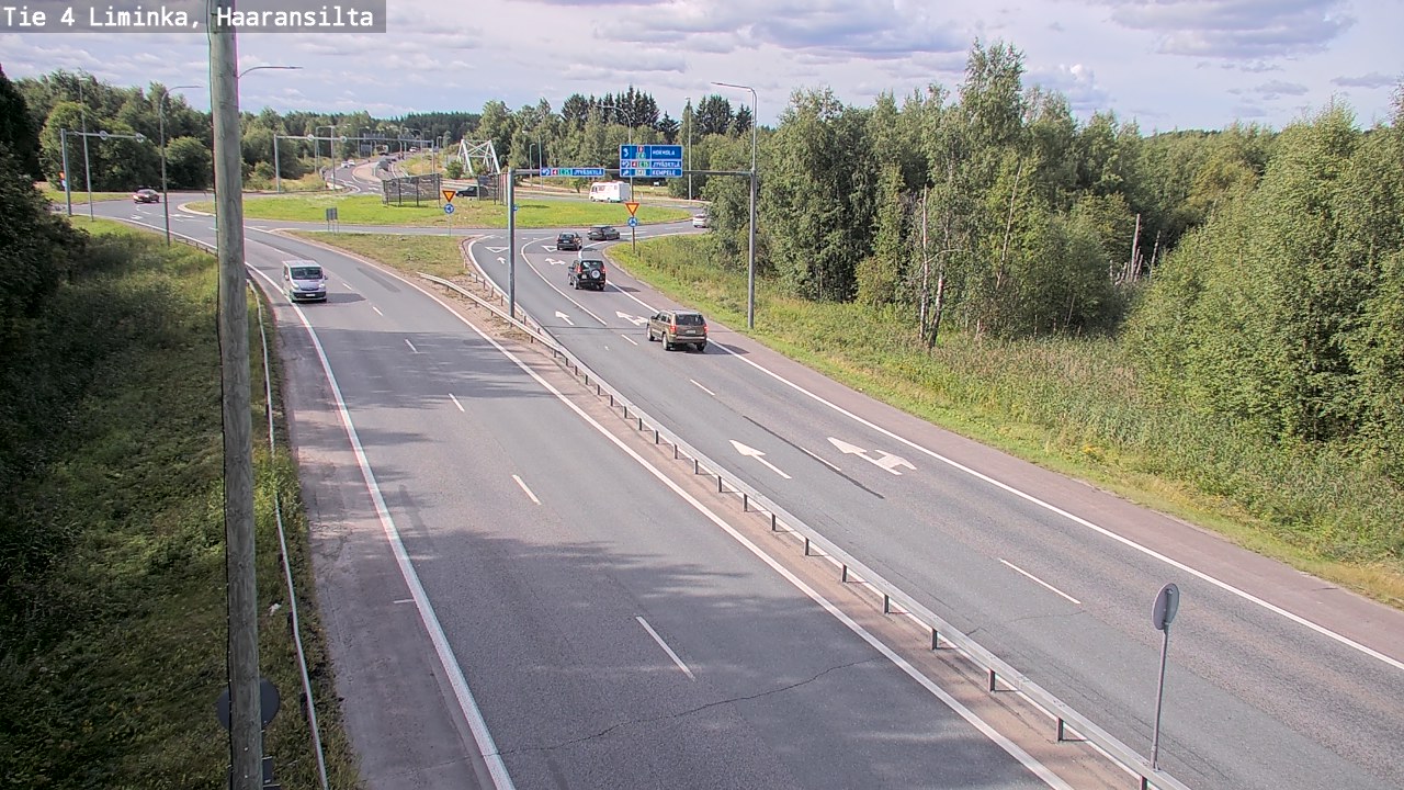 Weather Camera Image Road 4 Liminka, Haaransilta, Liminka, Pohjois-Pohjanmaa