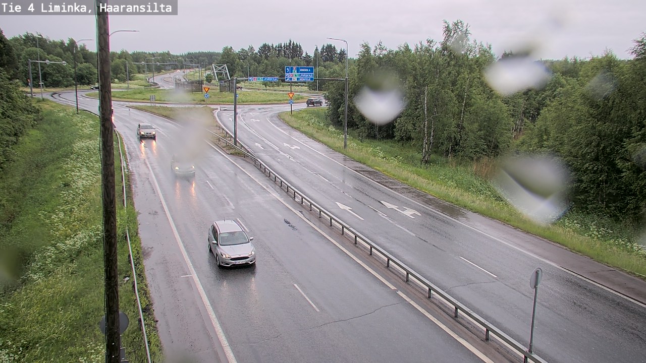 Weather Camera Image Road 4 Liminka, Haaransilta, Liminka, Pohjois-Pohjanmaa