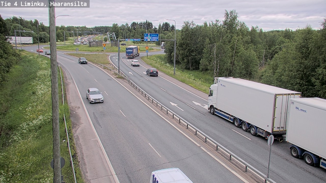 Weather Camera Image Väg 4 Limingo, Haaransilta, Liminka, Pohjois-Pohjanmaa