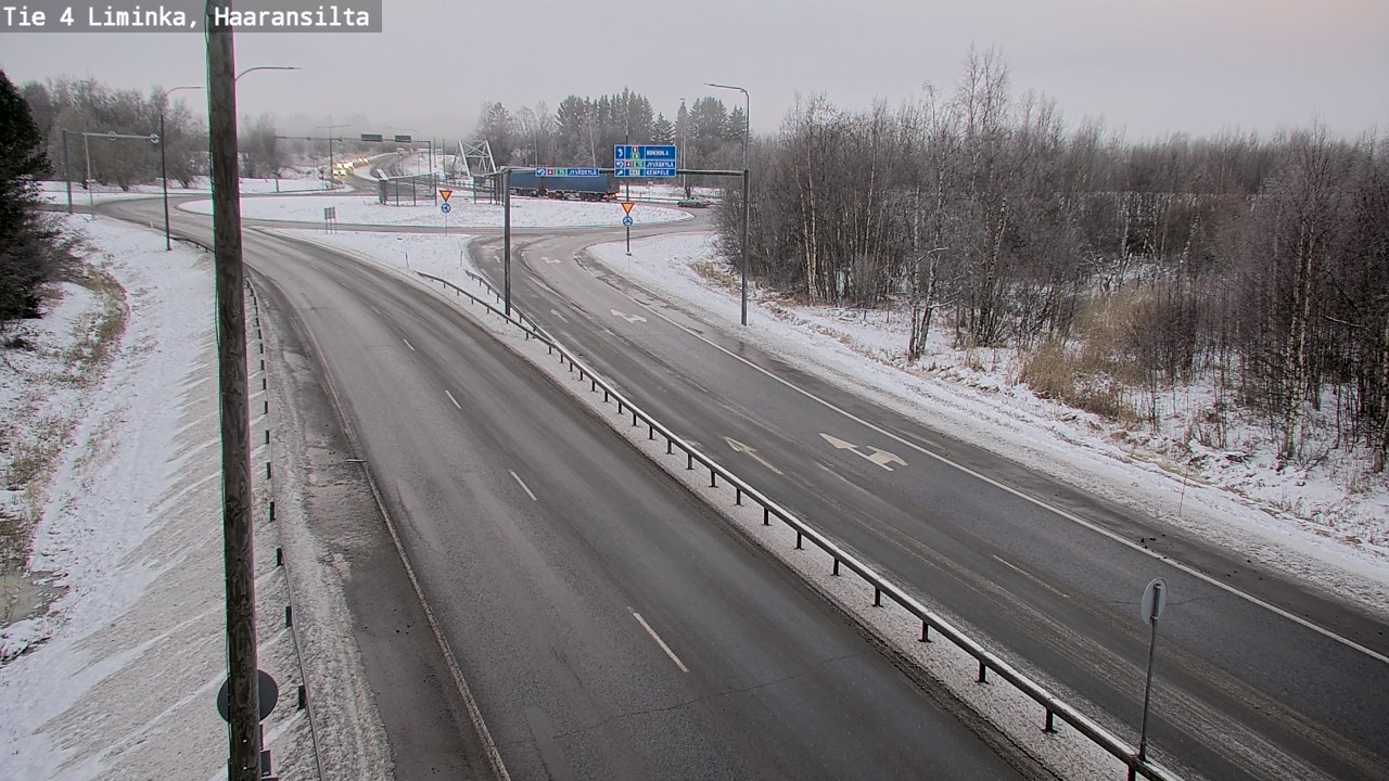Weather Camera Image Road 4 Liminka, Haaransilta, Liminka, Pohjois-Pohjanmaa