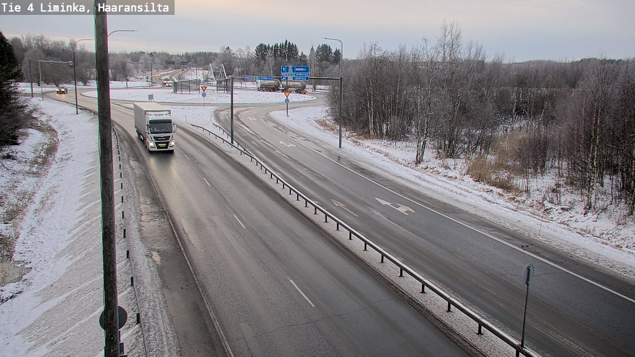 Weather Camera Image Road 4 Liminka, Haaransilta, Liminka, Pohjois-Pohjanmaa