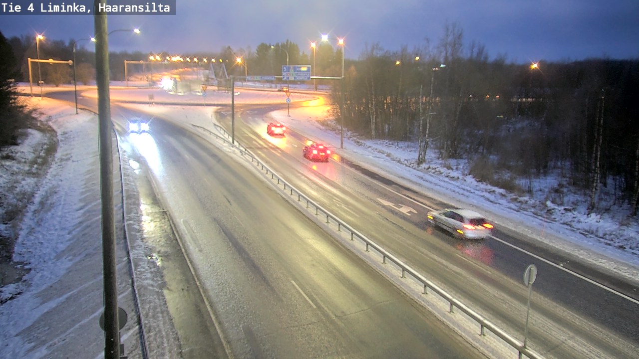 Weather Camera Image Road 4 Liminka, Haaransilta, Liminka, Pohjois-Pohjanmaa