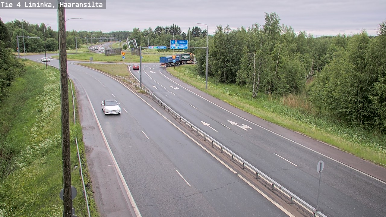 Weather Camera Image Väg 4 Limingo, Haaransilta, Liminka, Pohjois-Pohjanmaa