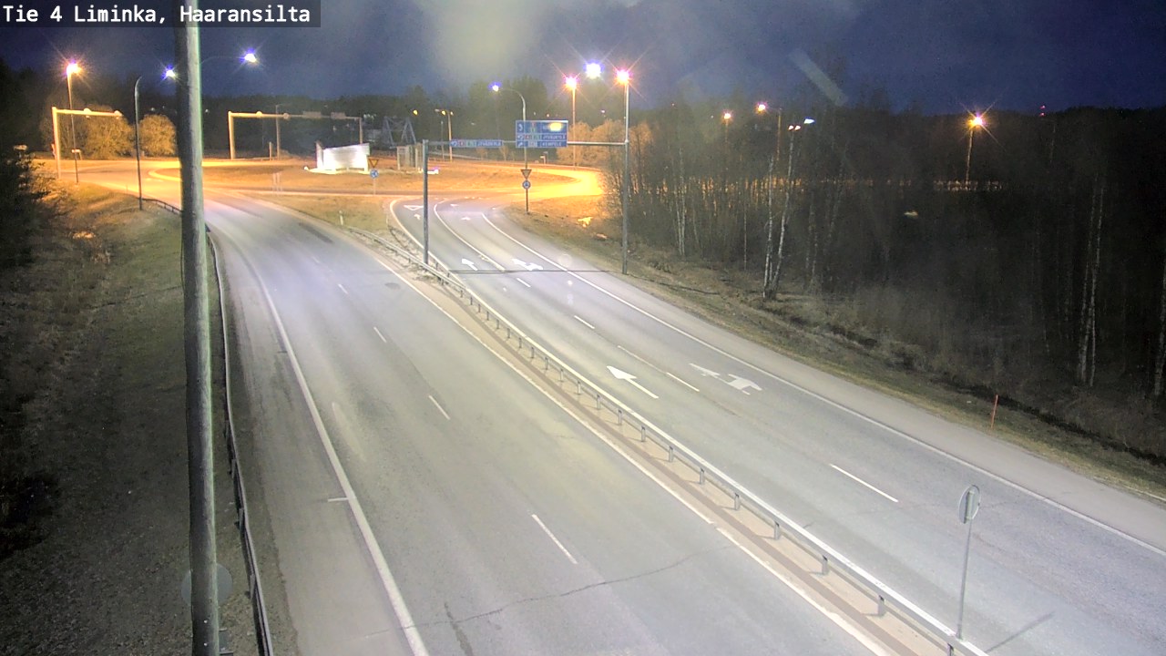 Weather Camera Image Road 4 Liminka, Haaransilta, Liminka, Pohjois-Pohjanmaa