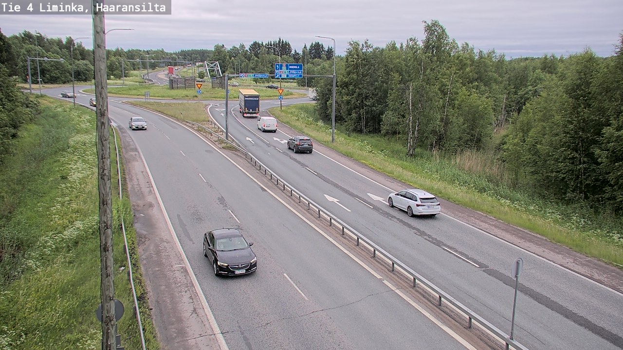 Weather Camera Image Väg 4 Limingo, Haaransilta, Liminka, Pohjois-Pohjanmaa