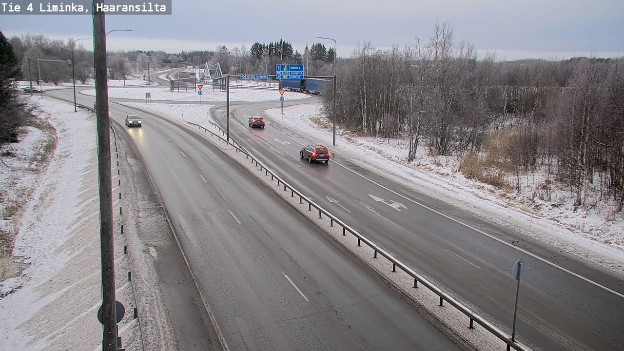 Weather Camera Image Road 4 Liminka, Haaransilta, Liminka, Pohjois-Pohjanmaa