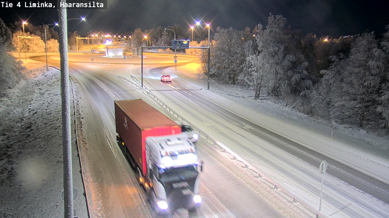 Weather Camera Image Road 4 Liminka, Haaransilta, Liminka, Pohjois-Pohjanmaa