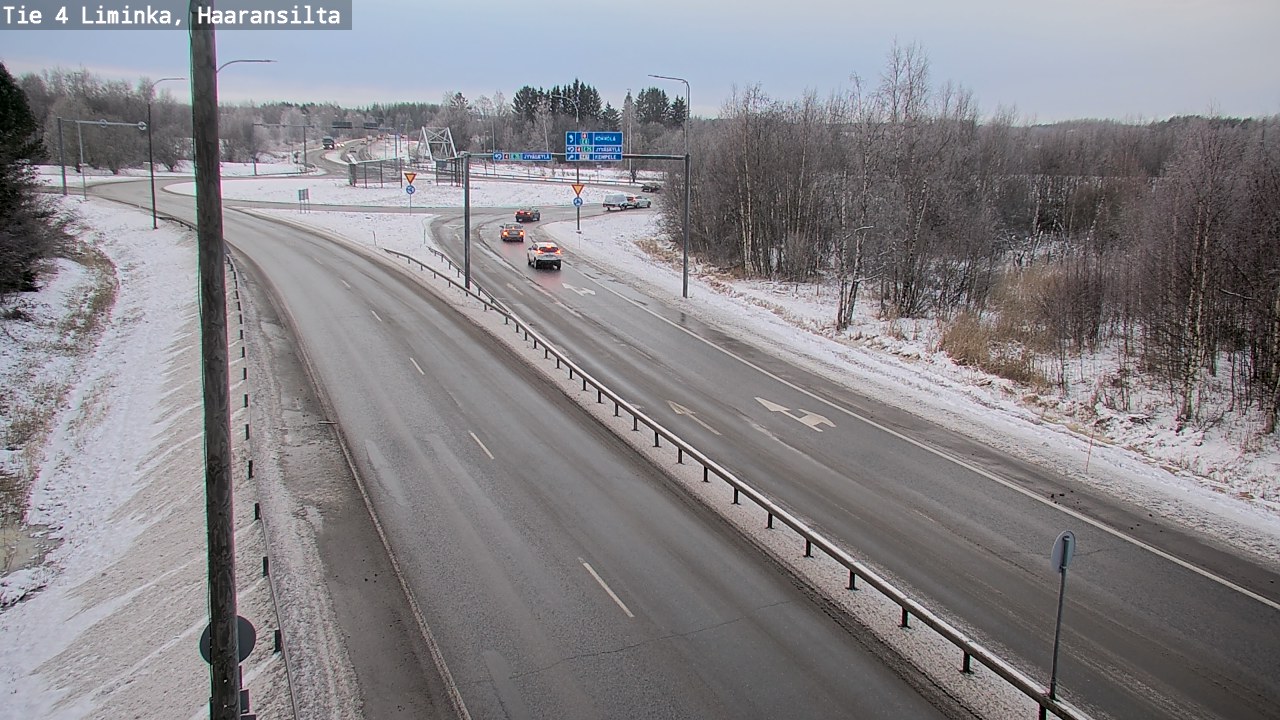 Weather Camera Image Road 4 Liminka, Haaransilta, Liminka, Pohjois-Pohjanmaa
