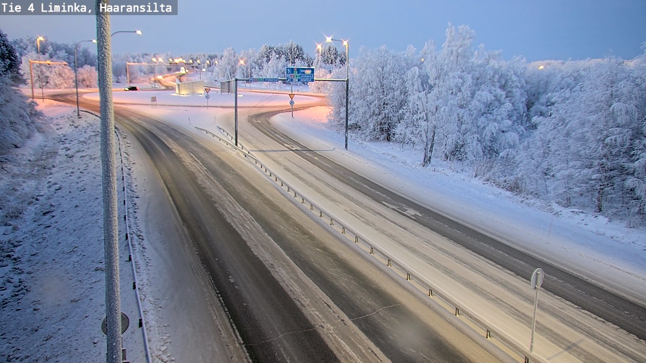 Weather Camera Image Road 4 Liminka, Haaransilta, Liminka, Pohjois-Pohjanmaa