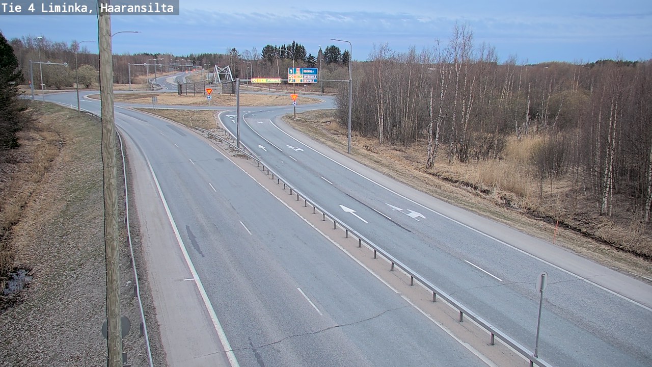 Weather Camera Image Road 4 Liminka, Haaransilta, Liminka, Pohjois-Pohjanmaa