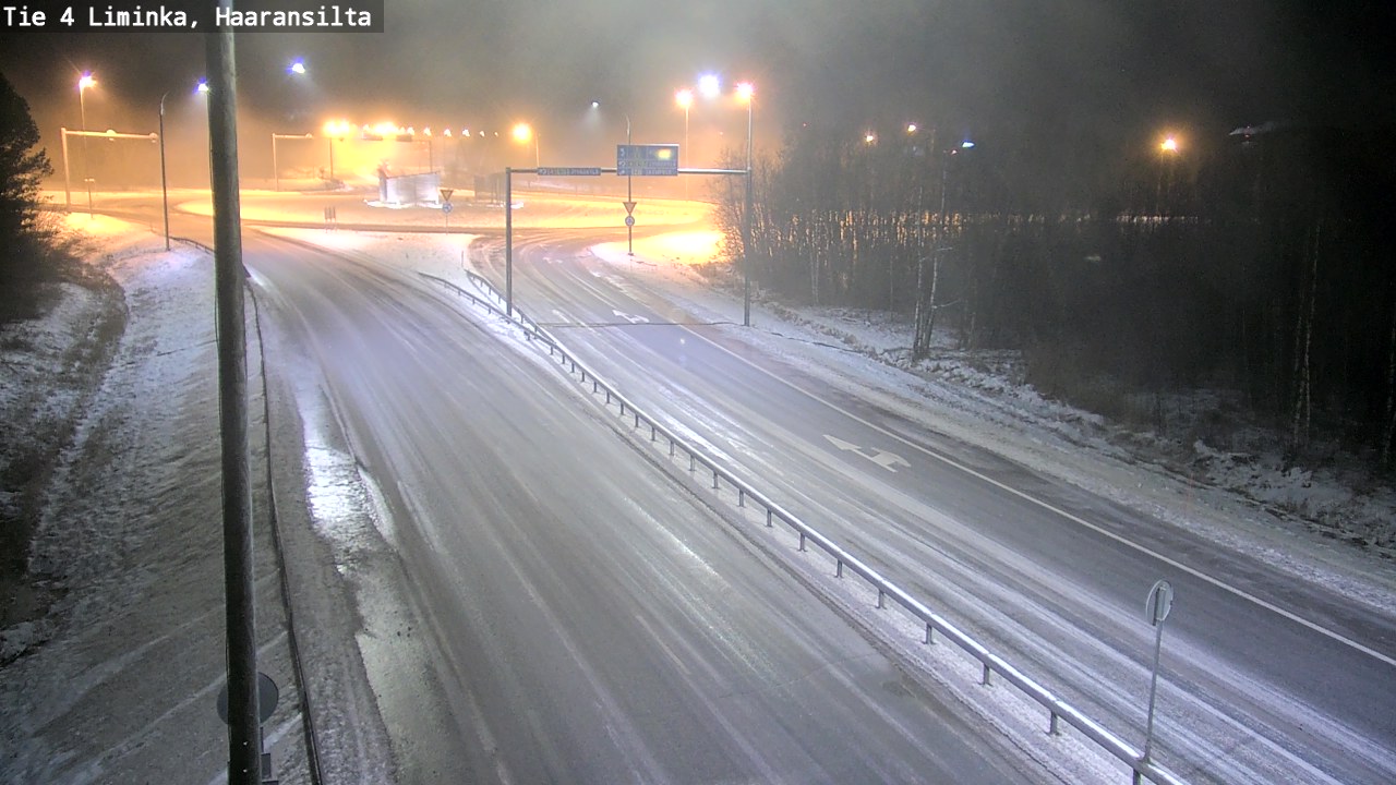 Weather Camera Image Road 4 Liminka, Haaransilta, Liminka, Pohjois-Pohjanmaa