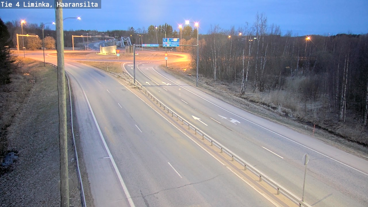 Weather Camera Image Road 4 Liminka, Haaransilta, Liminka, Pohjois-Pohjanmaa