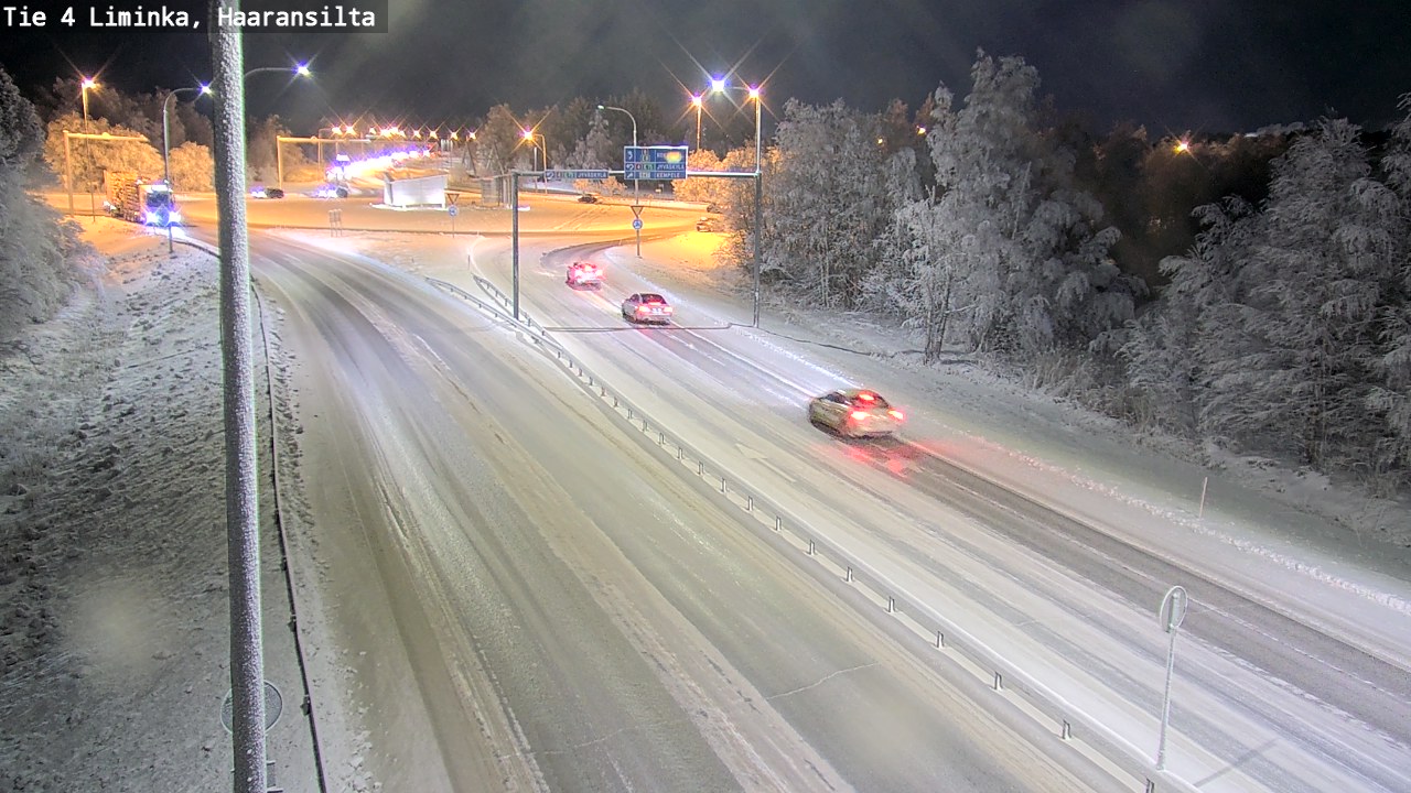 Weather Camera Image Väg 4 Limingo, Haaransilta, Liminka, Pohjois-Pohjanmaa