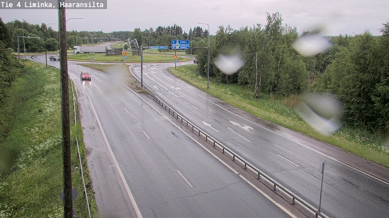 Weather Camera Image Road 4 Liminka, Haaransilta, Liminka, Pohjois-Pohjanmaa