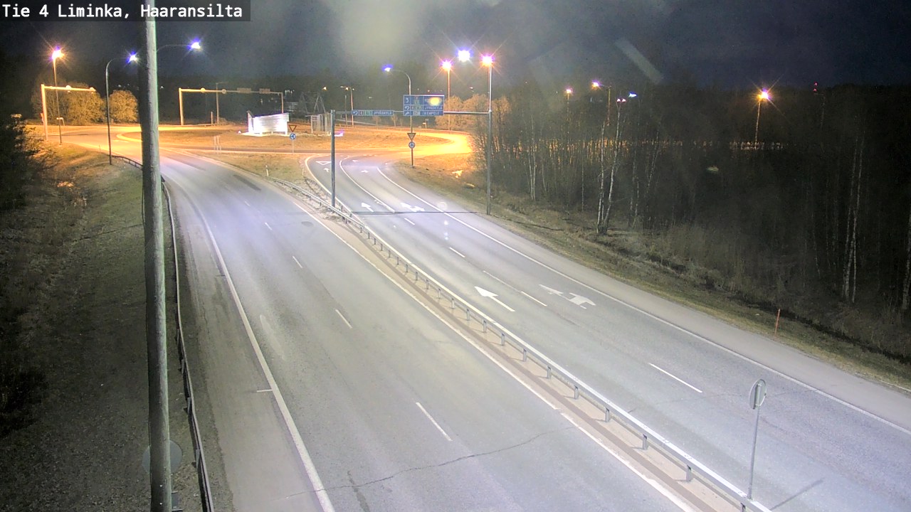 Weather Camera Image Road 4 Liminka, Haaransilta, Liminka, Pohjois-Pohjanmaa