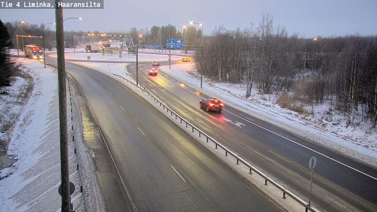 Weather Camera Image Road 4 Liminka, Haaransilta, Liminka, Pohjois-Pohjanmaa
