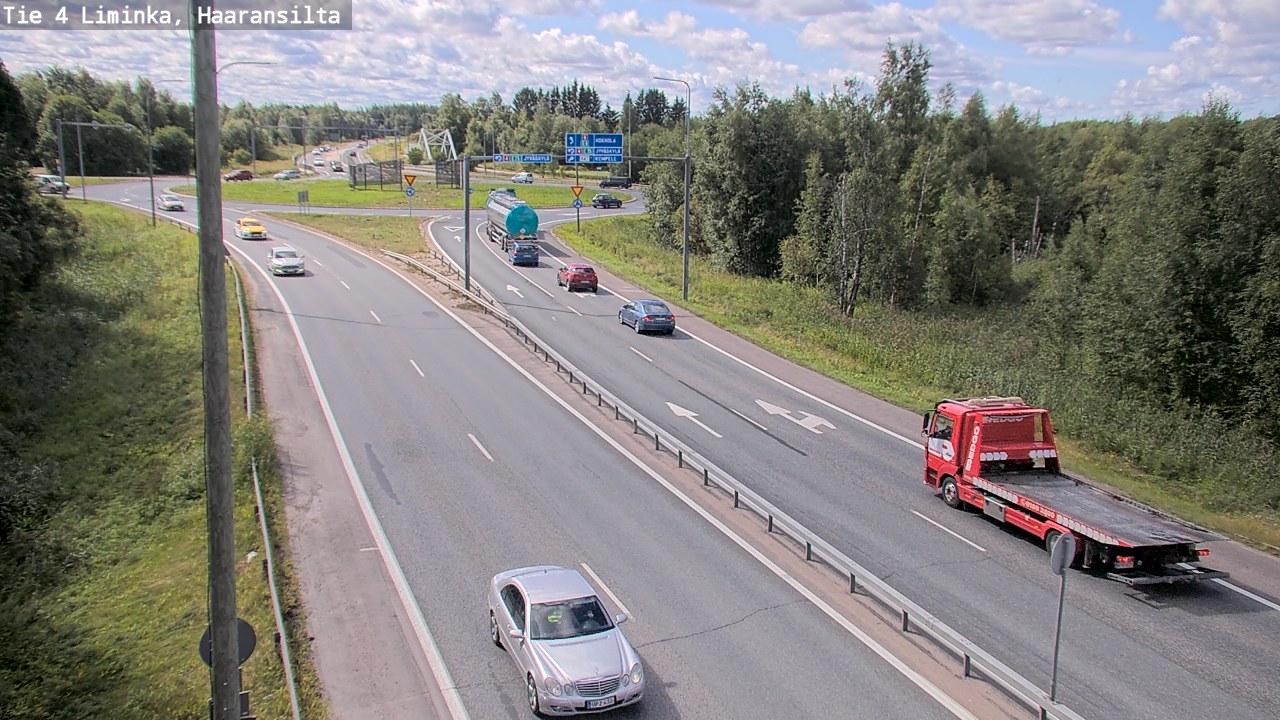 Kelikamerat Kuva Tie 4 Liminka, Haaransilta, Liminka, Pohjois-Pohjanmaa