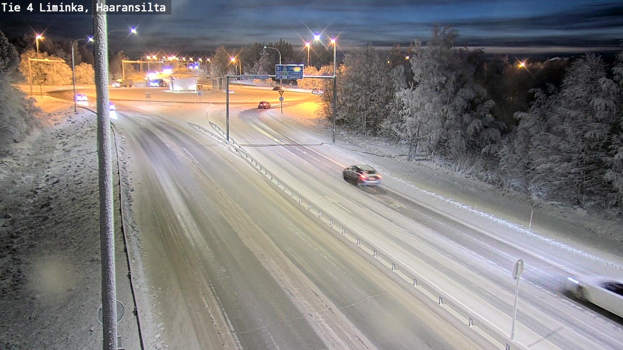 Weather Camera Image Road 4 Liminka, Haaransilta, Liminka, Pohjois-Pohjanmaa