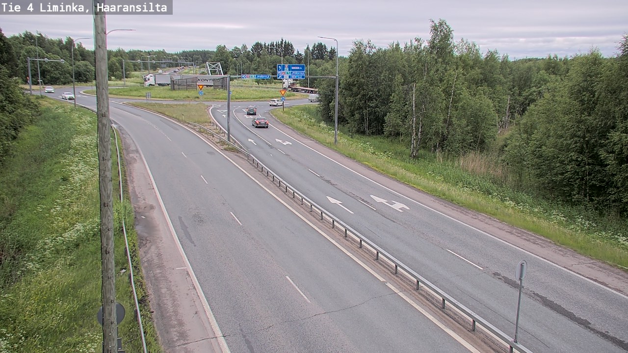 Weather Camera Image Väg 4 Limingo, Haaransilta, Liminka, Pohjois-Pohjanmaa