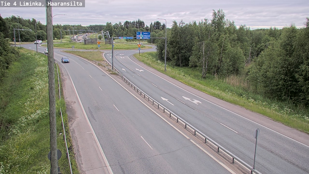 Weather Camera Image Väg 4 Limingo, Haaransilta, Liminka, Pohjois-Pohjanmaa